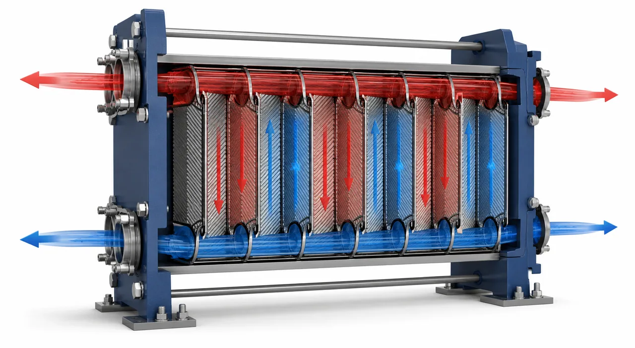 Heat Exchangers working principle and structure illustration