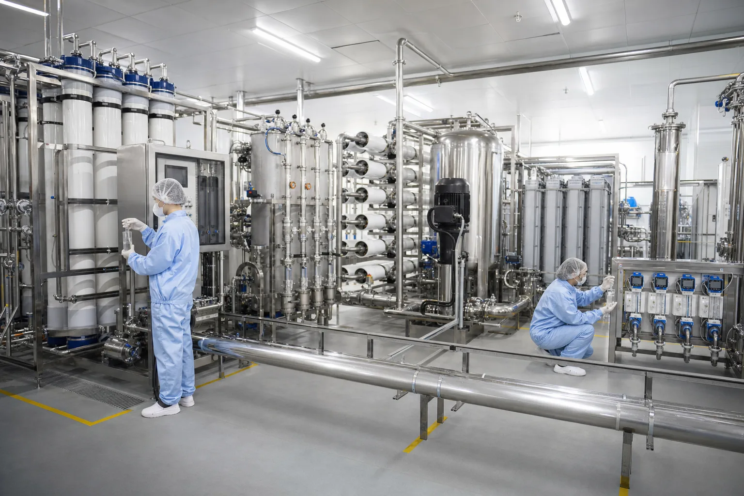 Why do ultrapure-water systems often combine UF, RO and EDI?
